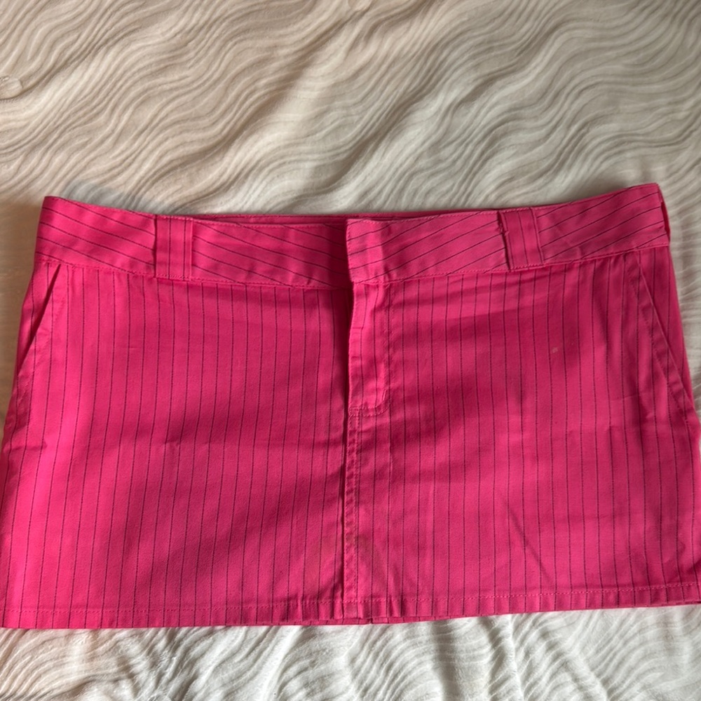 Pink Striped Dickies Women's Skirt
